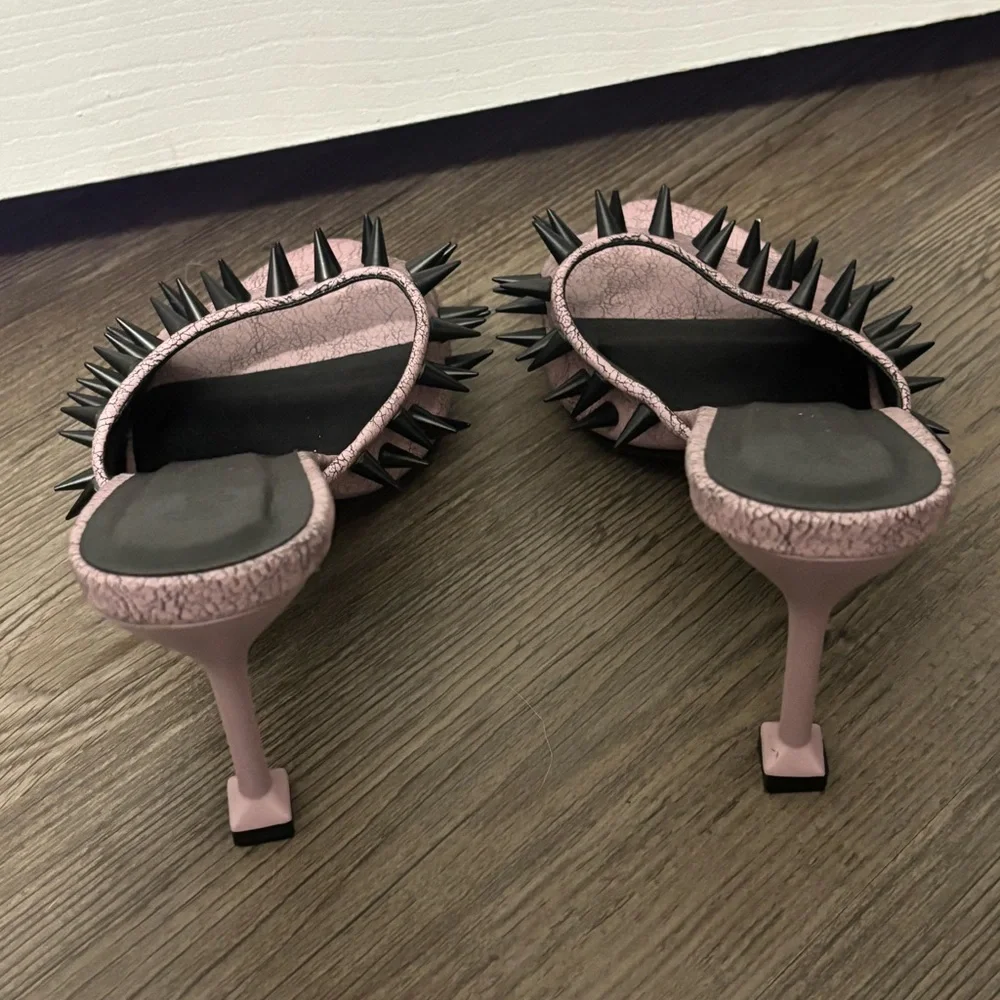 Dolls Kill / Sugar Thrillz Lovestruck Edge Peep Toe Heels - Picture 5 of 10